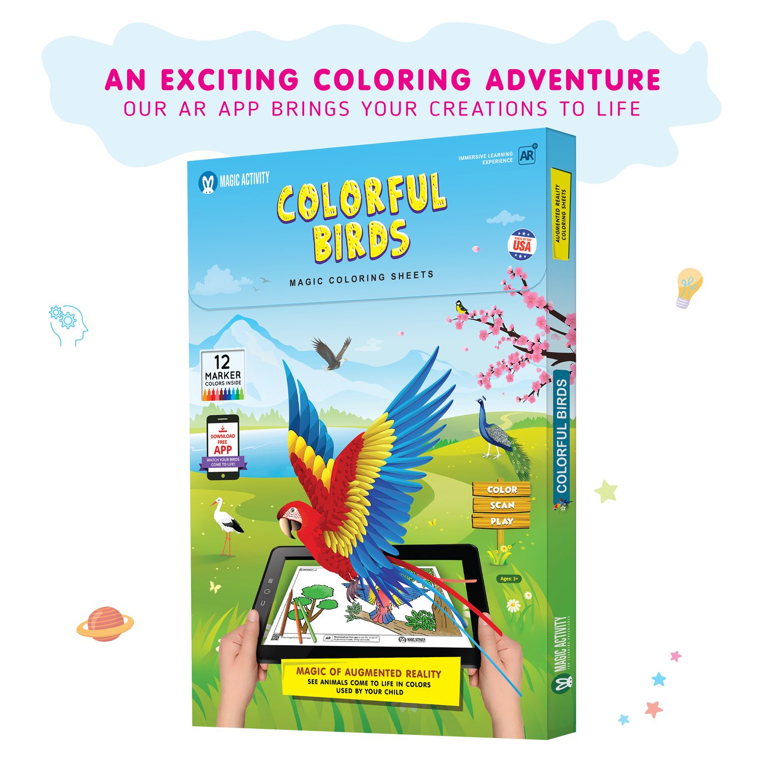 Augmented reality coloring book