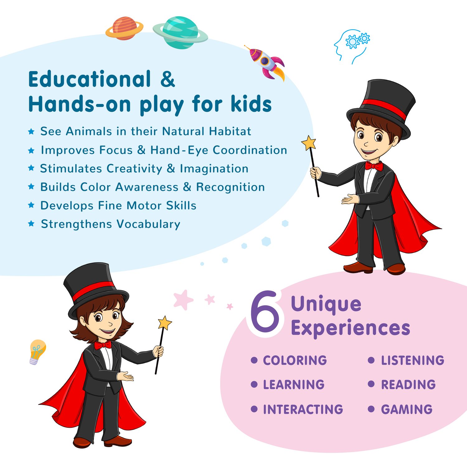 Educational hands-on play benefits for kids